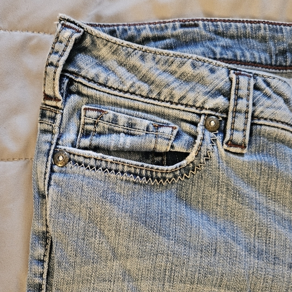 Silver Jeans Classic Blue StraightLeg Denim Size 31 - Picture 2 of 11